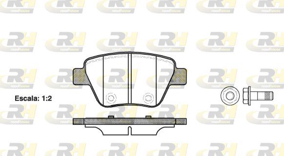 ROADHOUSE 21420.00 | Fren Balatası Arka Vag Caddy-Golf6-Jetta-A3-Leon-Octavia 04 >