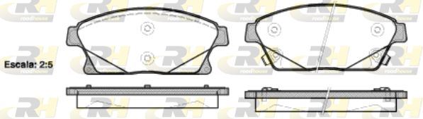 ROADHOUSE 21431.02 | Fren Balatası Cruze J300 05 09 -