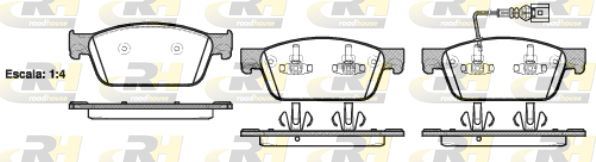 ROADHOUSE 21440.01 | Fren Balatası Multıvan V 7Hm. 7Hn. 7Hf. 7Ef. 7Em