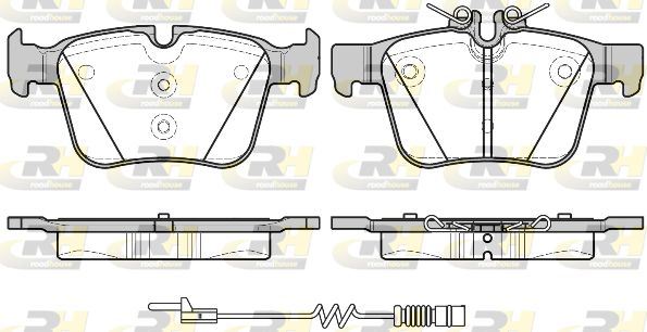 ROADHOUSE 21516.20 | Fren Balatası Arka Mercedes C CLAss W205 14 > S205 14 > C205 15 > A205 16 >
