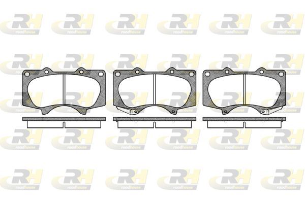 ROADHOUSE 2988.00 | Fren Balatası Ön-Toyota Hilux Land Cruiser Prado 2006 > / Mitsubishi Pajero