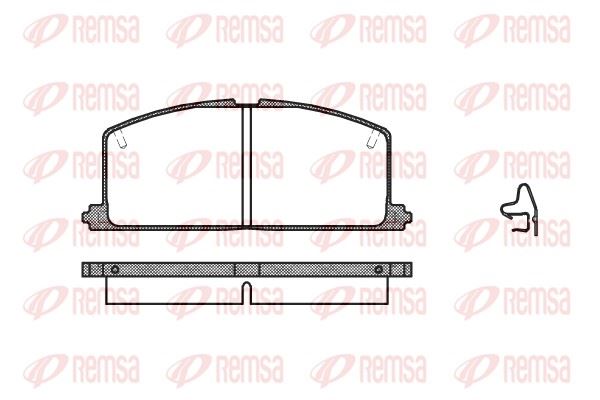 REMSA 0167.04 | Fren Balatası Camry Stufenheck _V1_ 02 83-01 88