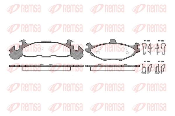 REMSA 0519.00 | Fren Balatası Le Baron 11 85-12 96
