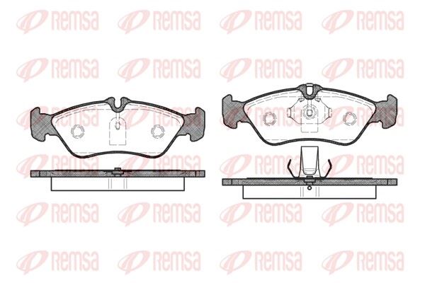 REMSA 0580.00 | Fren Balatası G Class W460 03 79-07 93