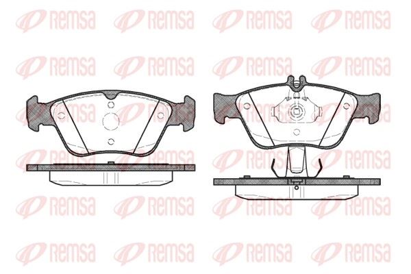 REMSA 0586.10 | Fren Balatası C Class Berlina Coupe T-Model W2 Xx