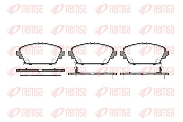 REMSA 0694.02 | Fren Balatası Ön Accord 98 > 02 Primera P12 03 > 10