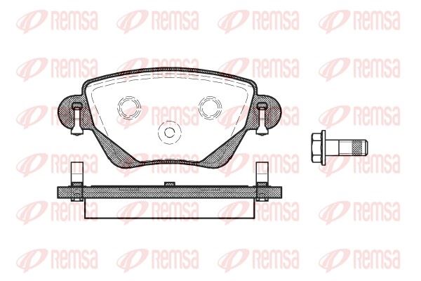 REMSA 0777.00 | Fren Balatası Mondeo III B5y B4y Bwy 11 00 Xx