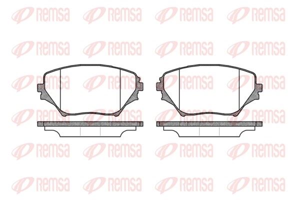 REMSA 0813.00 | Fren Balatası Rav4 II Xa2 06 00-02 06