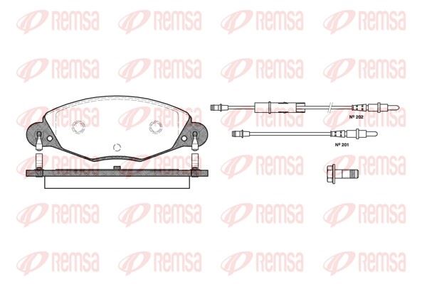 REMSA 0827.04 | Fren Balatası C5 I Berlina Break Dc_ De_ 03 Xx