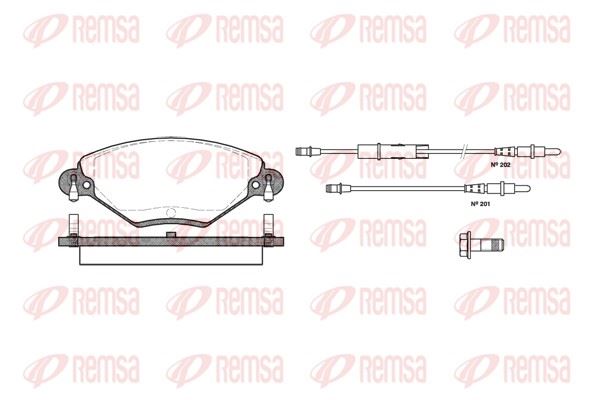 REMSA 0828.04 | Fren Balatası C5 I Berlina Break Dc_ De_ 03 Xx