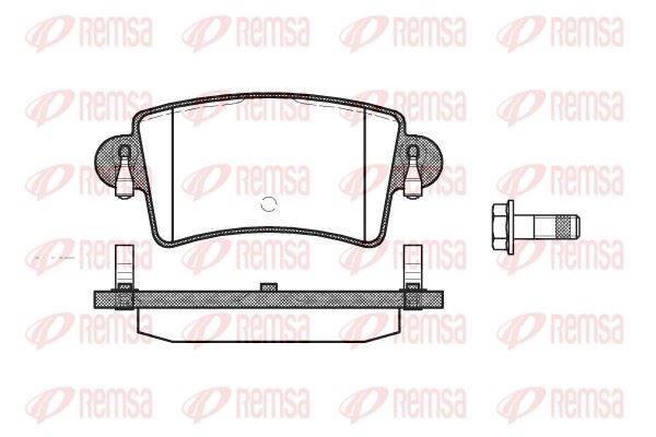 REMSA 0833.00 | Fren Balatası Interstar Bus Van X70 07 02 -