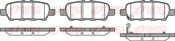 REMSA 0876.31 | Fren Balatası Arka Nissan Qhasqaı J10 X-Trail