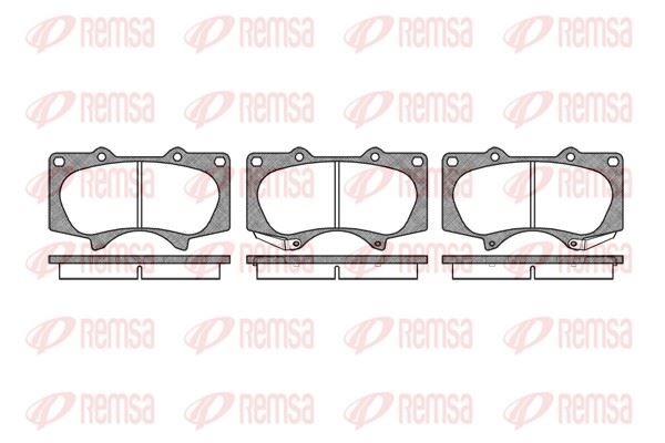 REMSA 0988.00 | Fren Balatası Ön-Toyota Hilux Land Cruiser