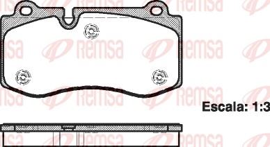 REMSA 1202.00 | Fren Balatası CLS C219 10 04 -