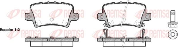 REMSA 1206.02 | Fren Balatası Civic VII 01 > 06 Xx