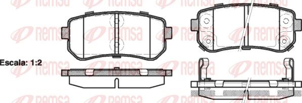 REMSA 1209.02 | Fren Balatası Accent III Mc 10 05 -