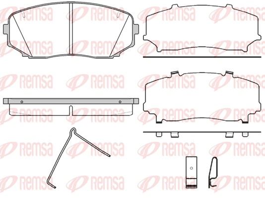 REMSA 1267.02 | Fren Balatası Cx 7 Er 09 07 -