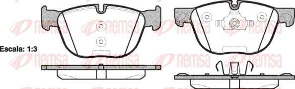 REMSA 1297.00 | Fren Balatası X5 E70 02 07 -