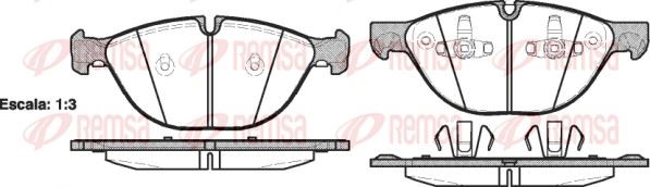 REMSA 1298.00 | Fren Balatası X5 E70 02 07 -