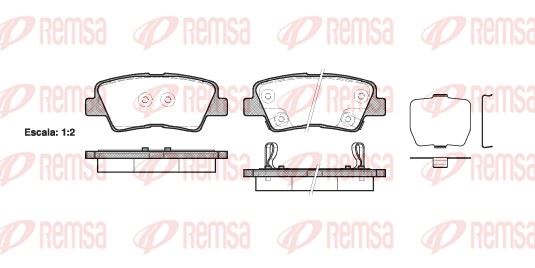 REMSA 1362.02 | Fren Balatası Grandeur Hg 06 11 -