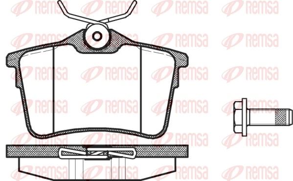 REMSA 1382.00 | Fren Balatası Berlingo 04 08 -