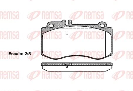 REMSA 1406.00 | Fren Balatası CLS Shooting Brake X218 10 12 -