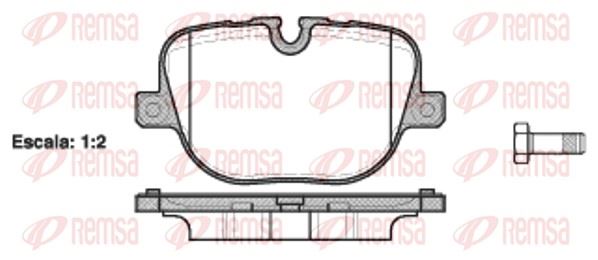 REMSA 1408.00 | Fren Balatası Discovery III Taa 10 04-Xx