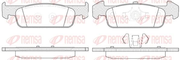 REMSA 1540.10 | Fren Balatası Logan II Berlina Mcv 10 12 -