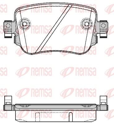 REMSA 1549.08 | Fren Balatası Leon 5F1 11 12 -