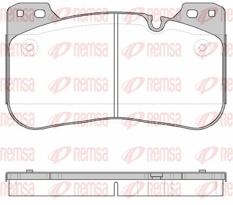 REMSA 1834.00 | Fren Balatası Ön BMW 5 (G30, F90) M5, 8 Cabrio (G14, F91, F92) M8 19 >