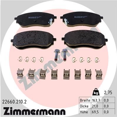 ZIMMERMANN 22660.210.2 | Fren Balatası