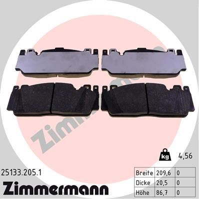 ZIMMERMANN 25133.205.1 | Fren Balatası