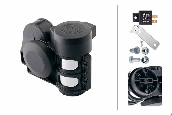 HELLA 3PB 013 410 081 | Korna 12V 240W 112Db 520-660 Hz Universal Passange