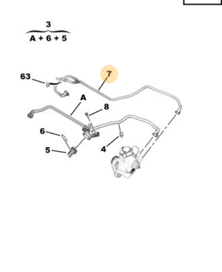 MOPAR (PSA) 9676950180 | Geri Dönüş Hortumu