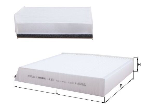 MAHLE LA879 | Polen Filtresi Mercedes-Benz A-Serisi (W176) A 160 (176.041) 15-18 75Kw / 102 (O