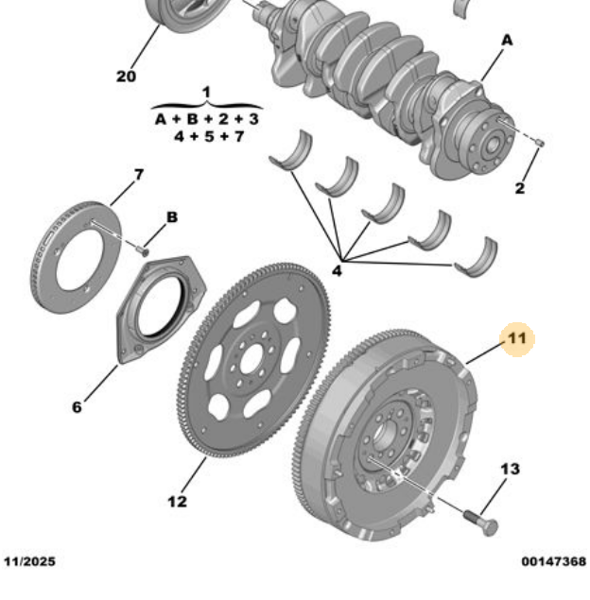 MOPAR (PSA) 1689839180 |  (2024-2026) 2.2 BlueHdi Volan (Orijinal)