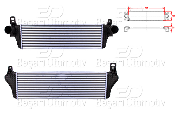WISCO 1114142-00 | Turbo Radyatörü (Intercooler) 717X217x50 VW T6 2.0 TDI Cfc 10 >
