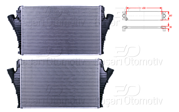 WISCO 2113737-00 | Turbo Radyatörü (Intercooler) 650X397x30 Opel Sıgnum Vectra C 1.9 CDTI 04 >