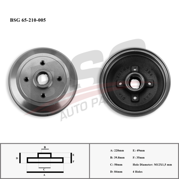 BSG 65-210-005 | Kampana Arka Poryalı Corsa B Bm 93-01