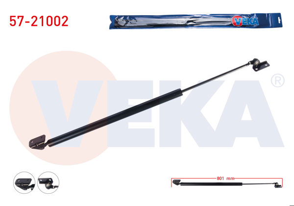 VEKA 57-21002 | Bagaj Amortisörü 747mm / 700N Sağ Hyundai H100 1993-2004