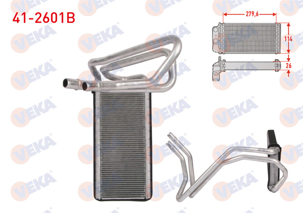 VEKA 41-2601B | Kalorifer Radyatörü Brazing Land Rover Discovery III (L319) 2.7 TD 4X4 2004-2009 / Range Rover Sport I (L320) 2.7 D 4X4 2005-2013
