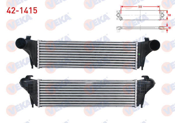 VEKA 42-1415 | Turbo Radyatörü (Intercooler) BMW X5 (E53) 3.0 D 2000-2007