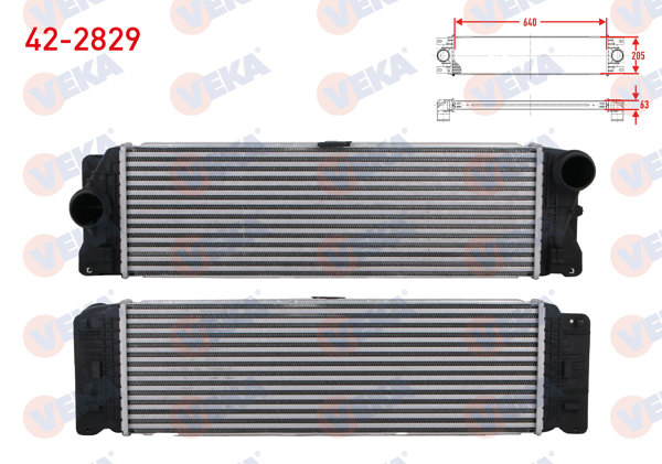 VEKA 42-2829 | Turbo Radyatörü (Intercooler) Mercedes Sprinter (907) 2018 -