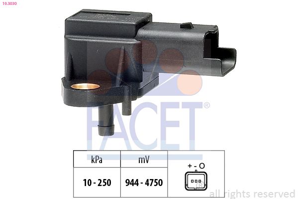 FACET 10.3030 | Emme Manifold Basınç Sensörü 406-C5-Jumpy-Xantia 2.0Hdı