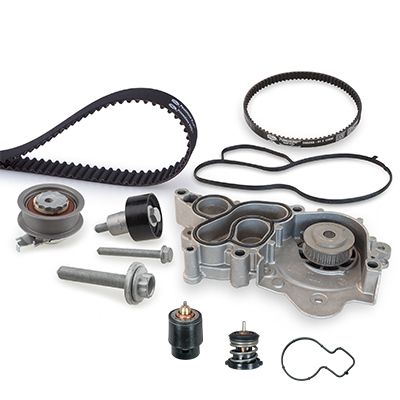GATES KP1TH15680XS-2 | Su Pompalı Triger Seti + (Termostat 04C121113c-04E121113f) A1 A3 A5 Q3 Toledo Leon Ibiza Ateca Yet