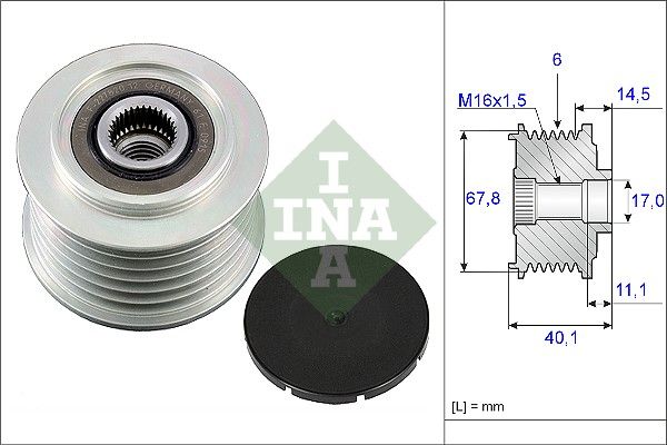 INA 535005210 | Alternatör Kasnağı 98-T4 2.5Tdi S.No:-701200000