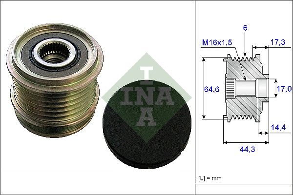 INA 535013010 | Şarz Dmo Kasnağı VW A4 A6 A7 2.8-3.0-3.2 FSI