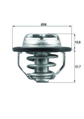 MAHLE TX12282 | / Termostat Opel Astra G / Vectra B / C Z20net / Z22se