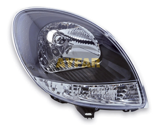 AYFAR 202249 | Far Sol Manuel Siyah Çerçeveli Renault Kangoo II 2008-2009