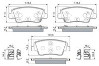 BOSCH 0986460303 | Arka Fren Balata Hyundai Starıa 2.2L D4hb 22-> / Ionıq5 Ionıq6 Ev 21-> / Kia Ev6 23->